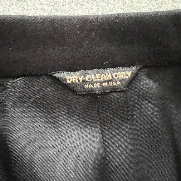 100% Cashmere Sport Coat Blazer Jacket Black Satel's San Antonio Made in USA - Picture 8 of 12